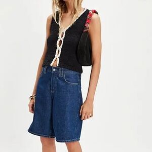 XS - NWT - Free People - Sicily Vest Black & White